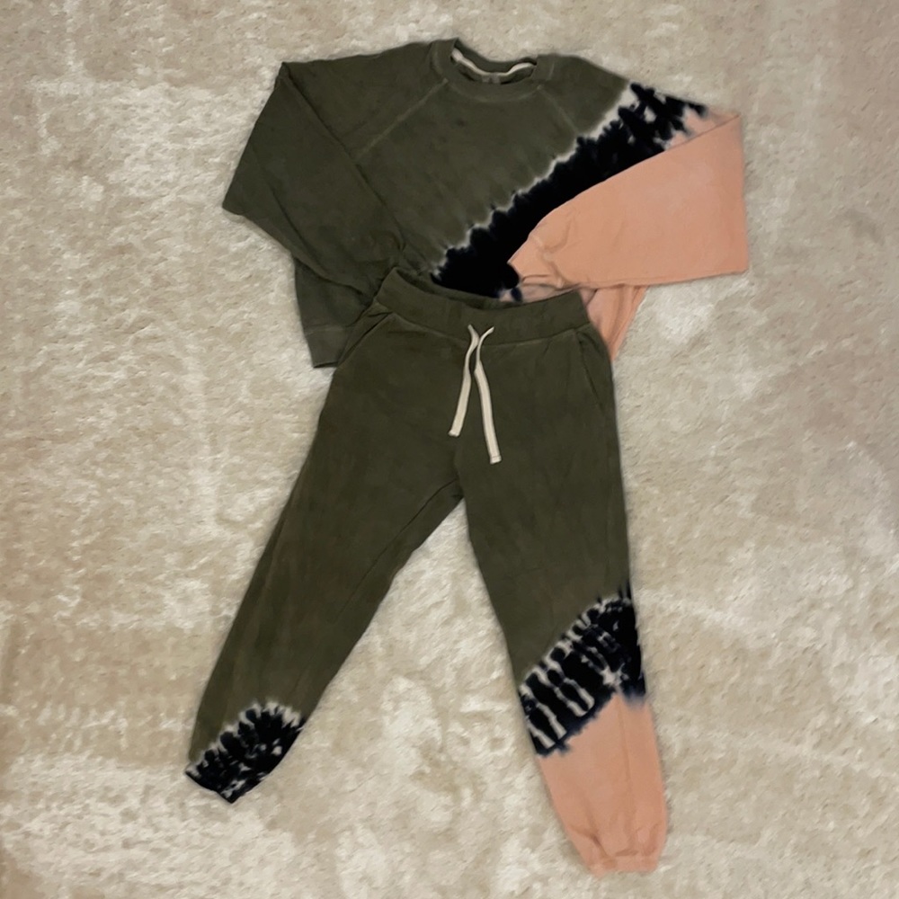 Electric & Rose Tie Dye Sweat Suit